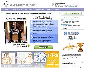 e-resume.net Homepage